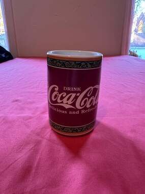 Vintage Coca-Cola Ceramic Tumbler Cup by Springs - 4"